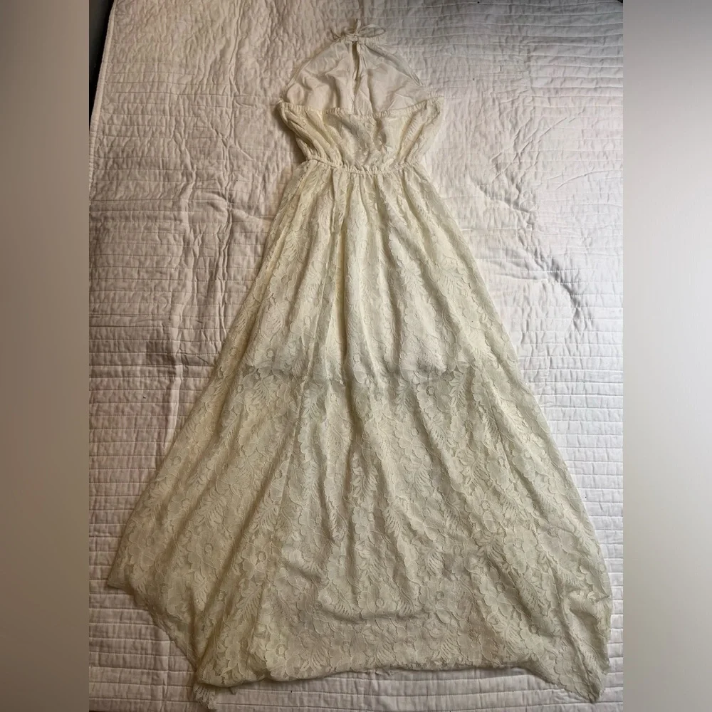 Abercrombie & fitch cream lace maxi dress NWOT